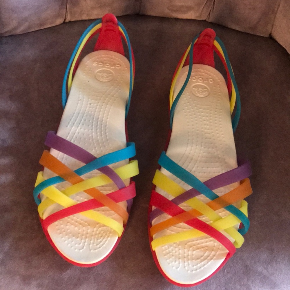 Crocs Rainbow Jelly Sandals